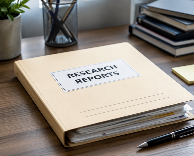 research report folder